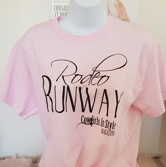New Pink Rodeo Runway Tee - Picture 1 of 1